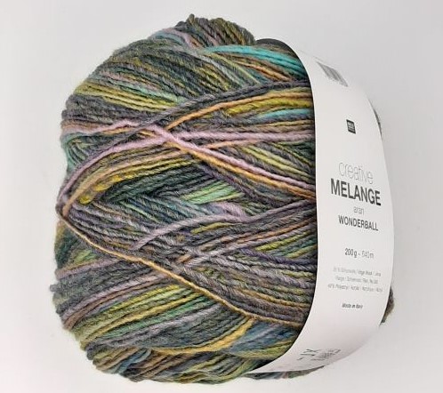 Rico Creative Melange Aran 200g - Green Forest